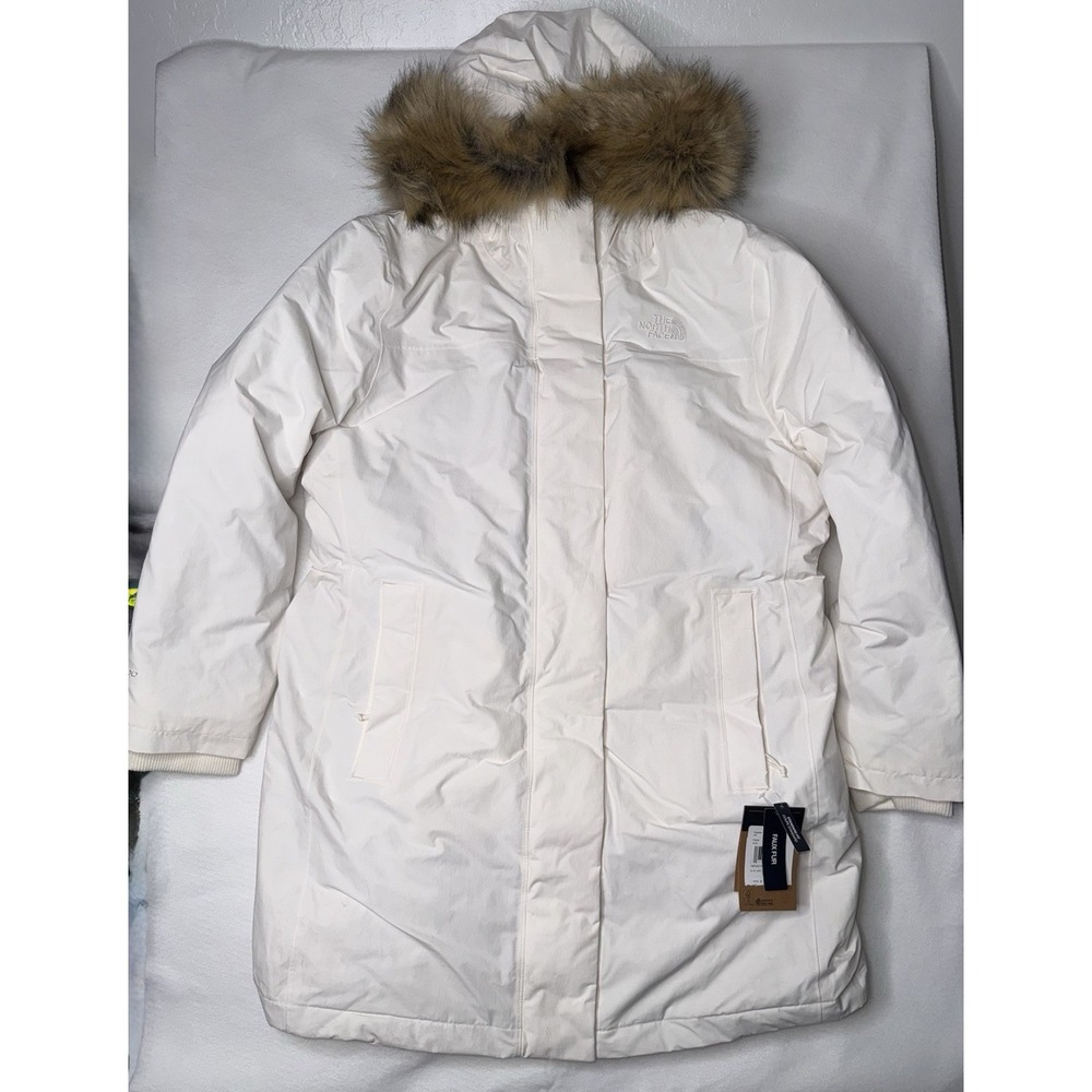 The North Face Arctic Parka Women's Plus Size 2X Down Winter Jacket Cream New